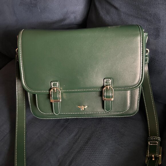 Fable England Handbags - Into the Woods Green Satchel from Fable England